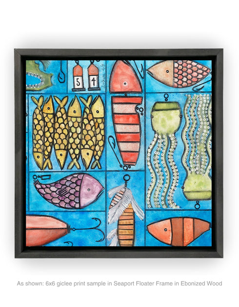 Tackle Box | Framed Giclee Print on Canvas